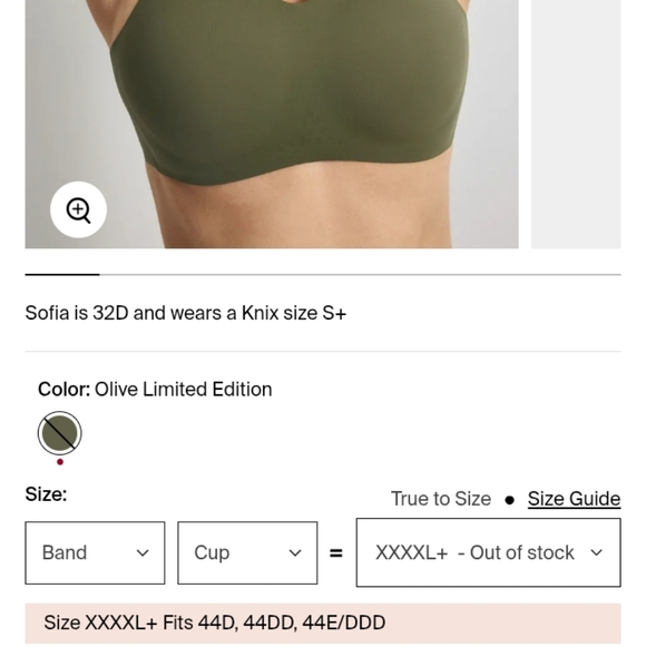 KNIX Revolution V-Neck BRA Sz XXXXL+ - Picture 9 of 9